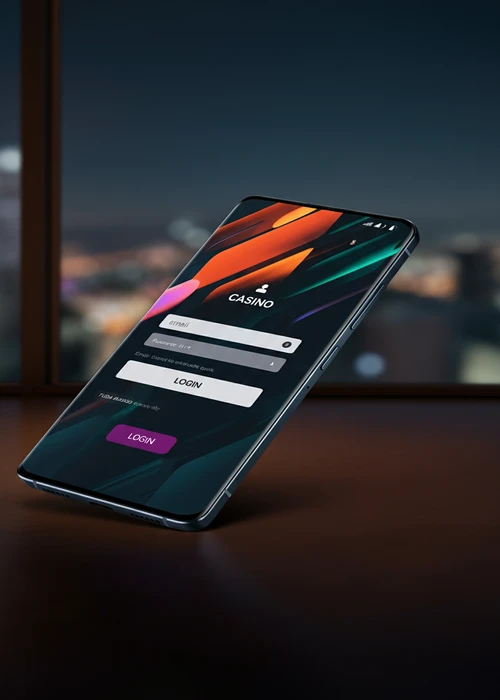 Interface de connexion sécurisée de Lucky31 Casino avec champs email et mot de passe, montrant le tableau de bord avec les bonus actifs et le solde du joueur.